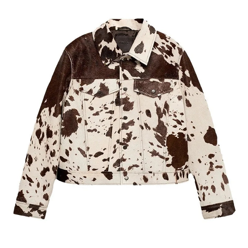 2025 New Women Beige Irregular Pattern Short Wool Blend Jacket Belt Detail Casual Elegant Spring Autumn Multi Color Options