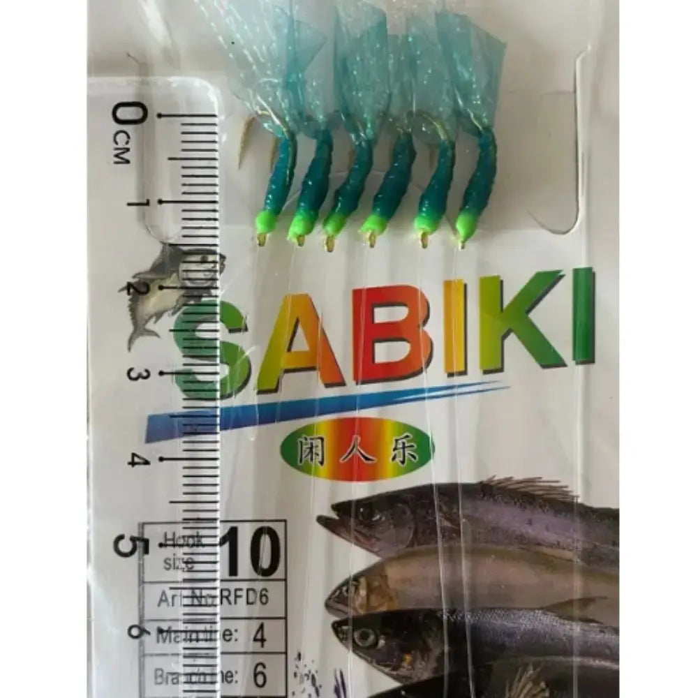 Fishing Lures Rubber Green Rubber Lures Golden Hook Sabiki Sea Fishing Rigs Lures Green Golden Tied Hooks Sea Fishing