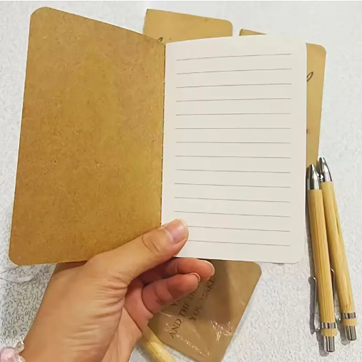 1Sets Employee Appreciation Gifts Bulk Christmas Thank You Notebooks Inspirational Bamboo Pens Keychains for Coworker Nurse ﻿