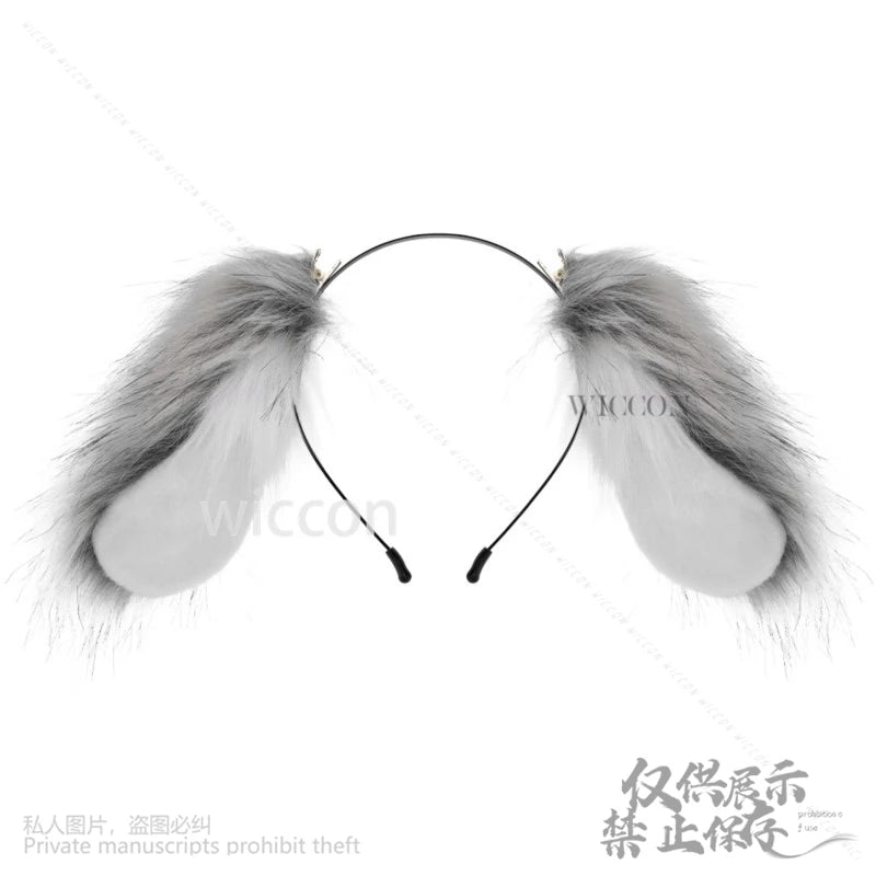 Anime Furry Suit Cosplay Dog Lolita Ears Accessory For Halloween Christmas Girls Headband Decoration Hair Woman Cos