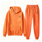 2026 Spring and Autumn Women's Casual Two-Piece Hooded Sweatshirt Women's Street Fashion Printed Sports Suit
