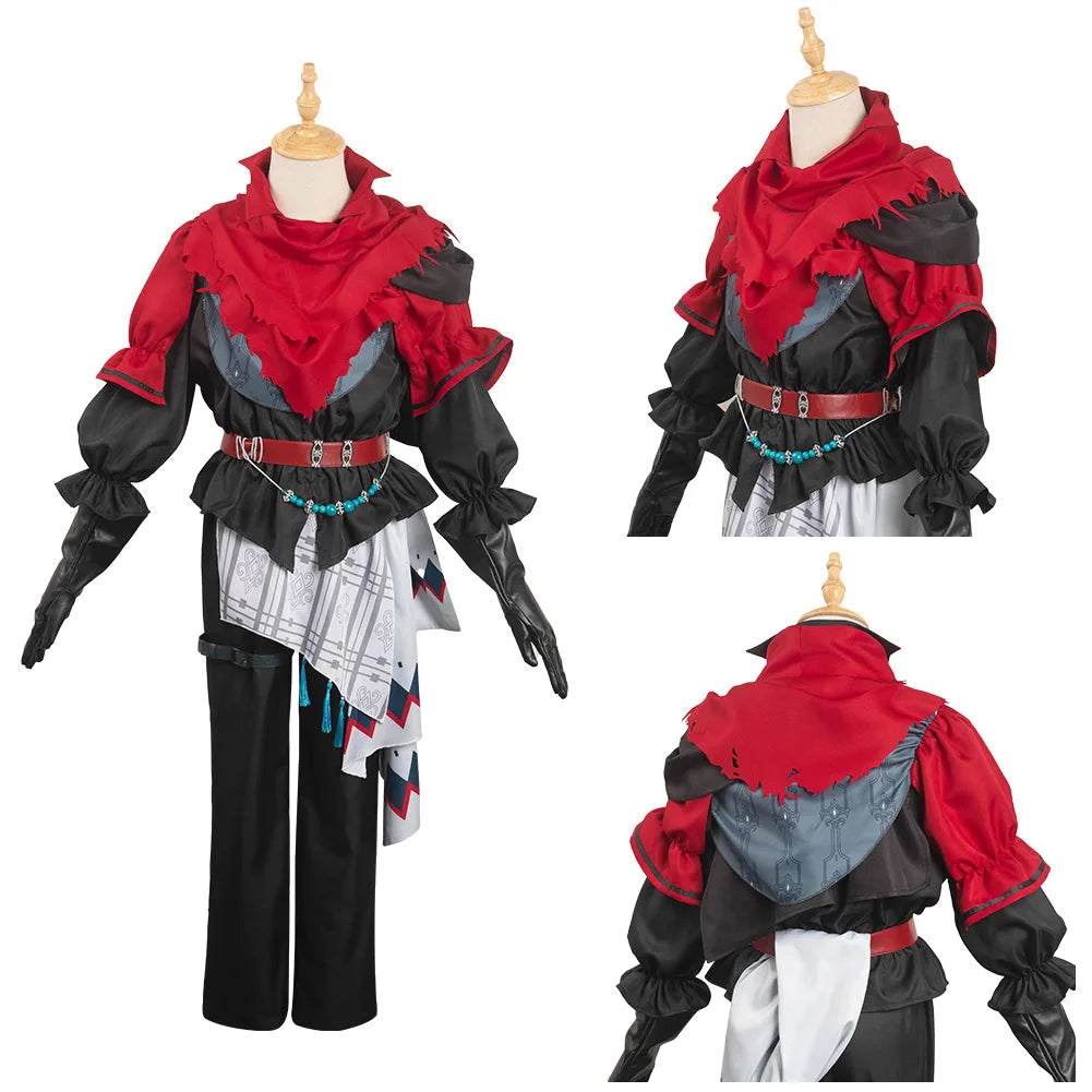 FF16 Joshua Cosplay Costume Men Coat Pants Cloak Outfits Fantasy XVI Fantasia Roleplay Halloween Carnival Party Suit
