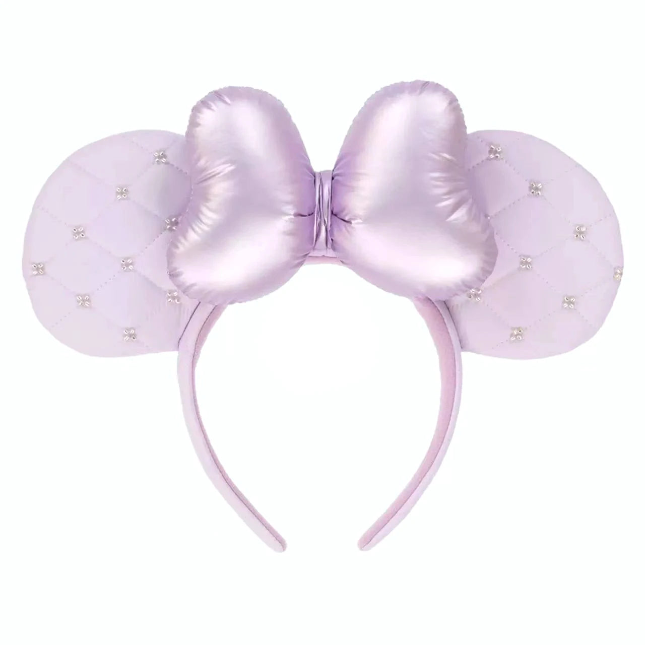 Disney Princess Mickey Mouse Headband Mickey Ear Rapunzel Snow White Sequin Bow Hair Hoop Gift Girl Accessories Christmas Gift