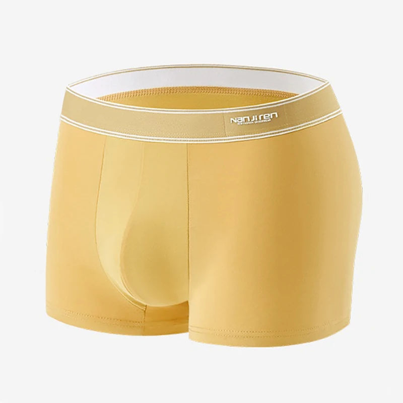 1Pcs Boxer Shorts Men's Underwear Sexy Panties Cotton Boxers Man Underpant Comfortable and Fit U Convex Lingerie Plus Size L-6XL