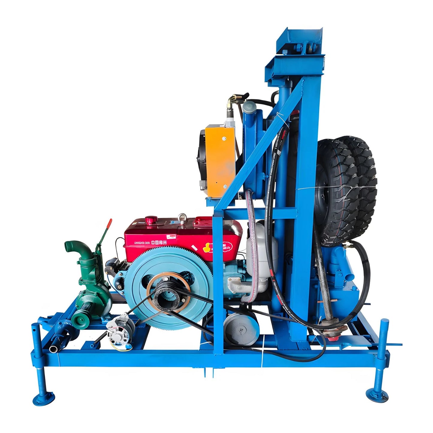Factory sales of diesel hydraulic drilling rigs, 100m ultra-deep water well drilling rigs