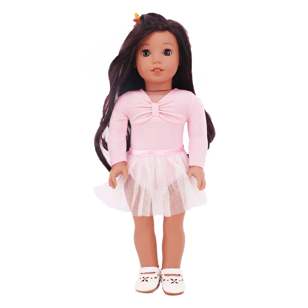 43Cm Baby Doll Clothes Accessories Pink Series Pajama Swimsuit for 18inch Girl American & 43 cCm Baby Reborn Doll,Our Generation