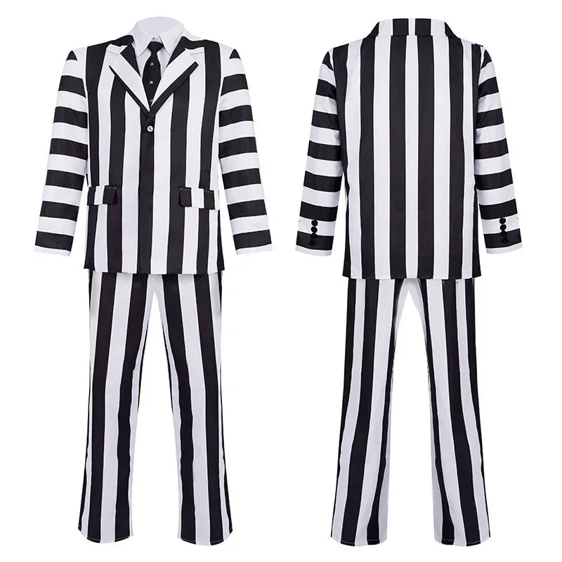 AA 2025 New Cosplay Juice Costume Beetlejuice Adam Lydia Red Wedding Dress Outfit Women Tulle Bride Gown Halloween Party Sui ☆ ☆