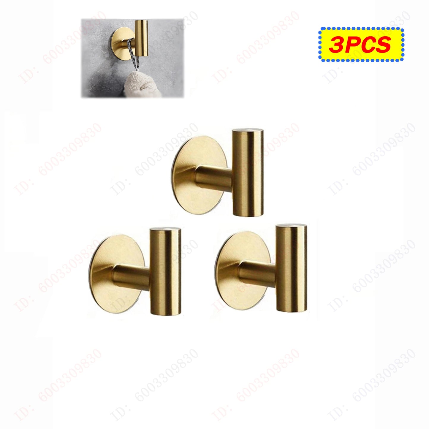 6/3PCS Strong Adhesive Wall Hooks,Self-adhesive Hooks,Towels Hanger Hook,Coat Hanging Rack,Key Holder,Bathroom Accessories