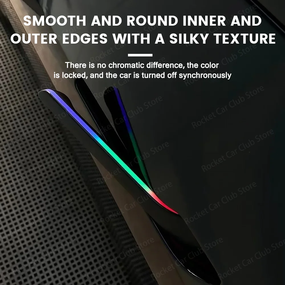 For Tesla Model 3 Y Car Highland The Latest Waterproof Four Door light For 2025 Four Door Electric Illuminated Handle LED Lights