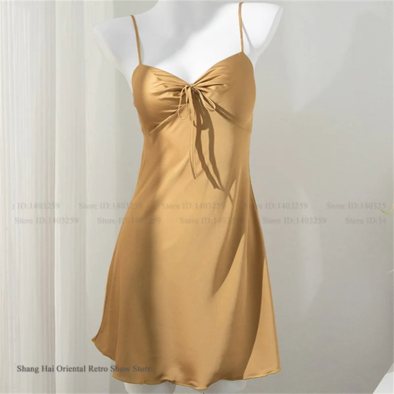 Female 2PCS Robe Nightgown Set Pajama Sexy Suspender Nightdress Lingerie Summer Kimono Bathrobe Gown Rayon Homewear Lounge Wear