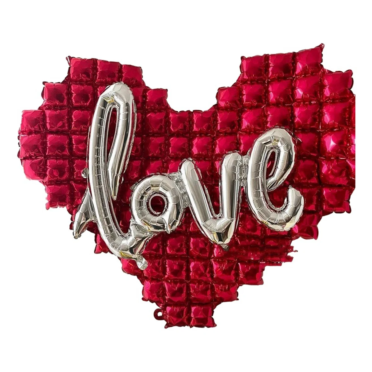 Heart Shaped Background Wall Foil Balloon Love Letter Balloons for Wedding Party Happy Valentines Day A