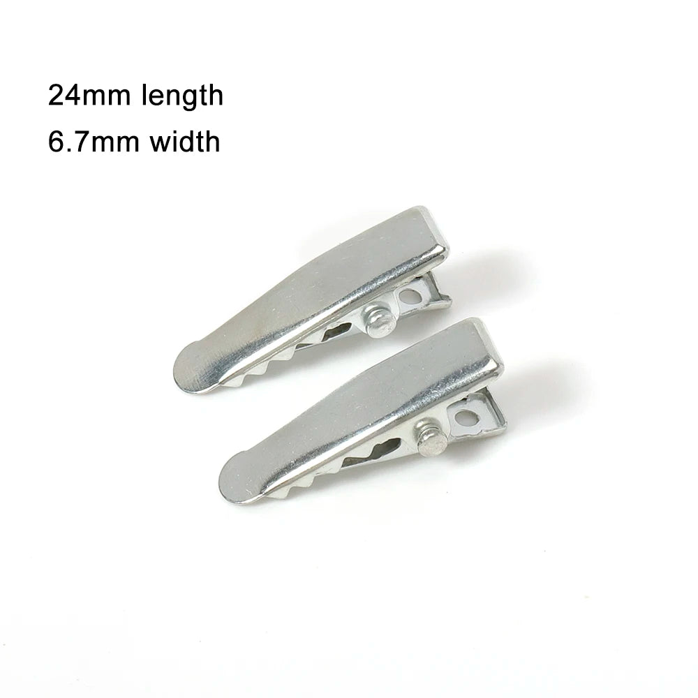 50/20pcs Metal Hair Alligator Clips 20mm/30mm/97mm Hairclips Bases DIY Jewelry Handmade Hair Accessories Components Findings