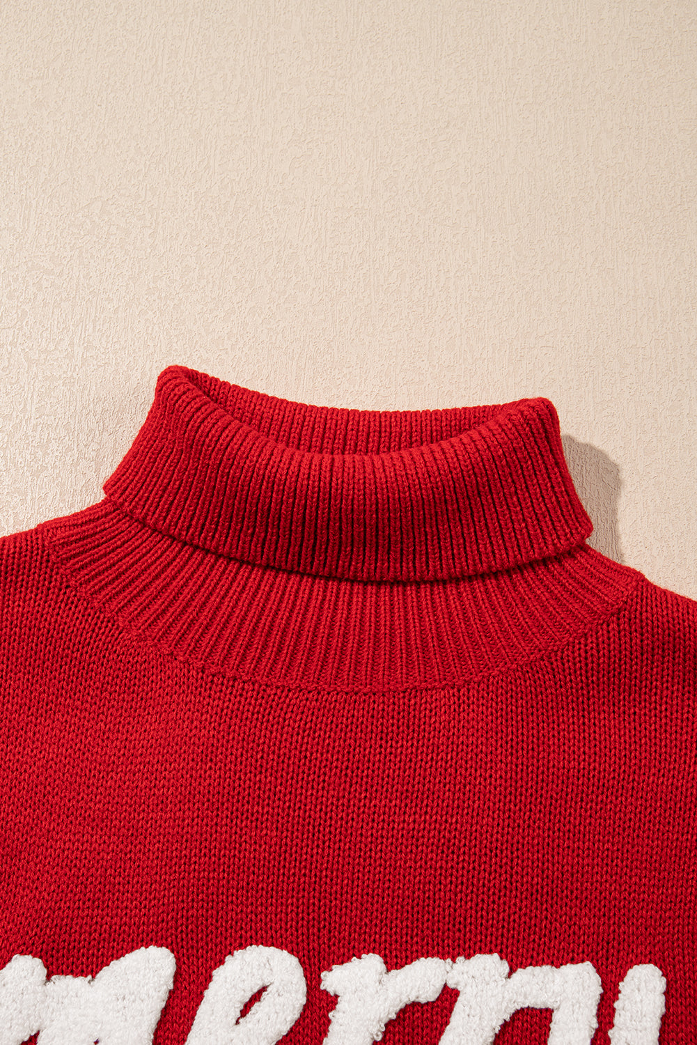 Christmas Merry Sequin Turtleneck Sweater