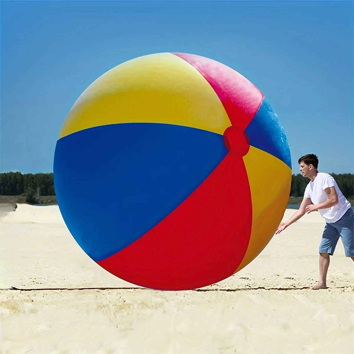 Toy Balloon 60/80/100/130/150/200cm Giant Inflatable Swimming Pool Beach Thickened PVC Sports Ball Outdoor Water Games Party