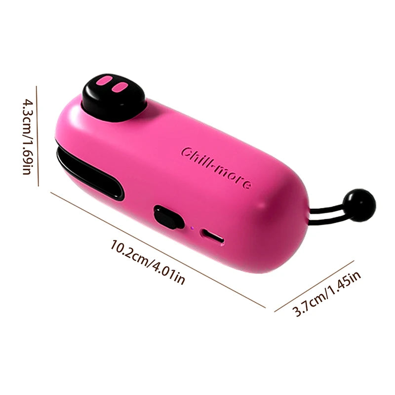 1300mAh Rechargeable Mini Bag Sealer and Cutter, 3 Variable Heat Modes, Widened Thermal Strip