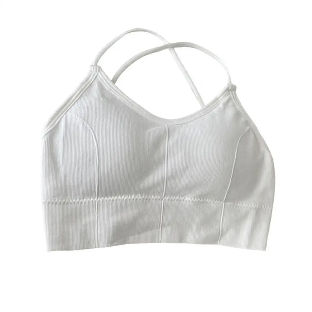 Sexy Women Padded Wire Free Crop Push Up Bralette Top Tanks for Bras Lingerie SpaghettiTop Camis Seamless Sling Female Tube Top