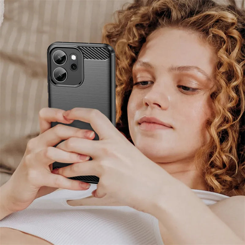 For oppo Reno14 F 5G Case oppo Reno14 F 5G Cover Funda Shockproof Anti-Slip Brushed TPU Protective Phone Cover oppo Reno14 F 5G
