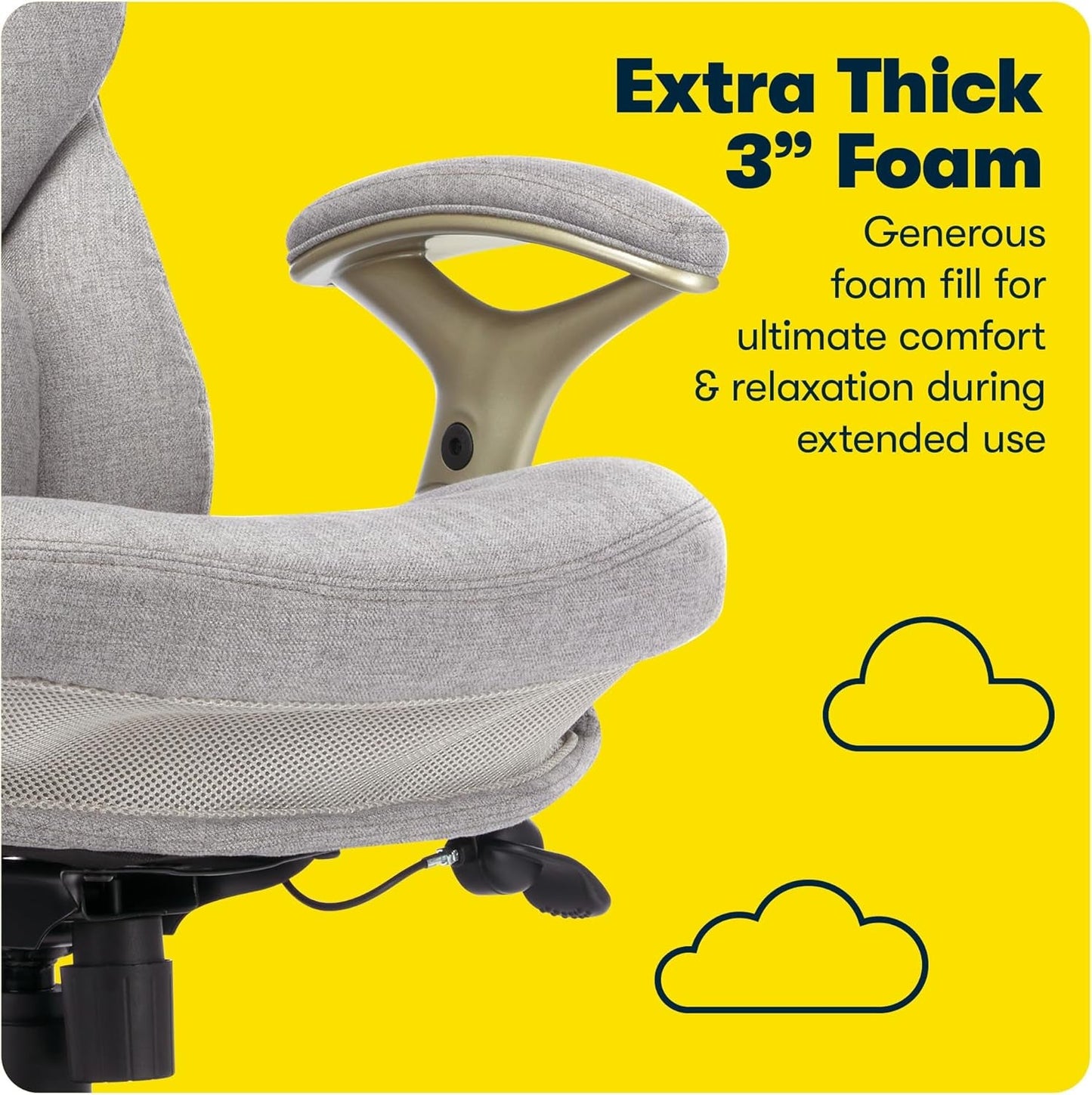 Ergonomic Executive Office Chair With Motion Technology Gray