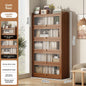 Multi-functional BambooBookcase LargeCapacity Wooden Bookshelf Storage Cabinet Display Rack Home Furniture for Living RoomOffice
