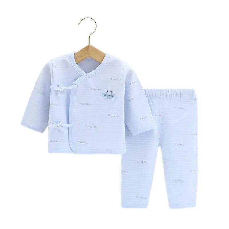 0-3months Newborn Baby Clothes Set Soft Cotton Cartoon Print Baby Underwear Baby Boy Set Autumn Unisex Baby Girls Clothes Set