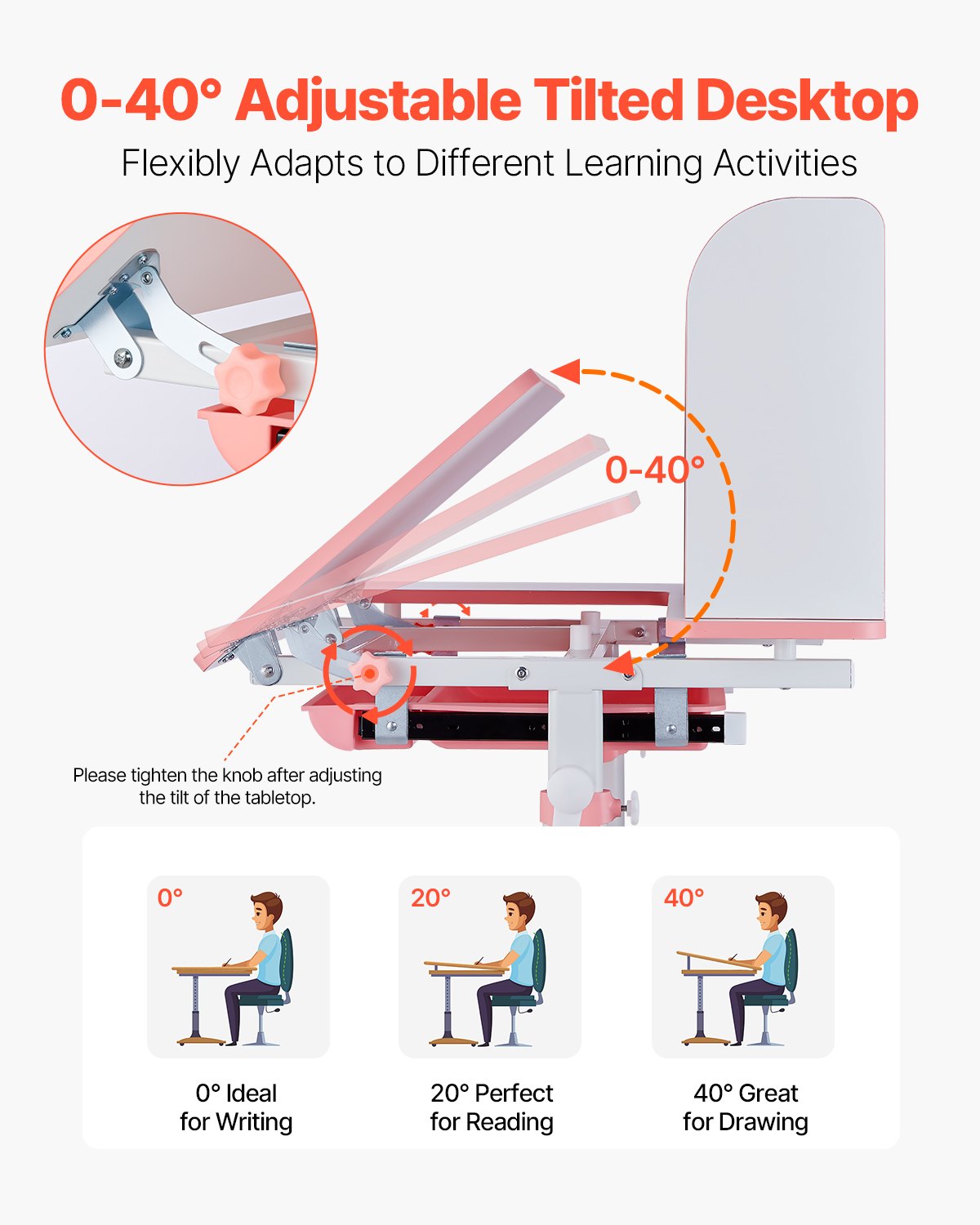 Kids Study Chair And Desk Set, Study Desk And Chair For Kids With
