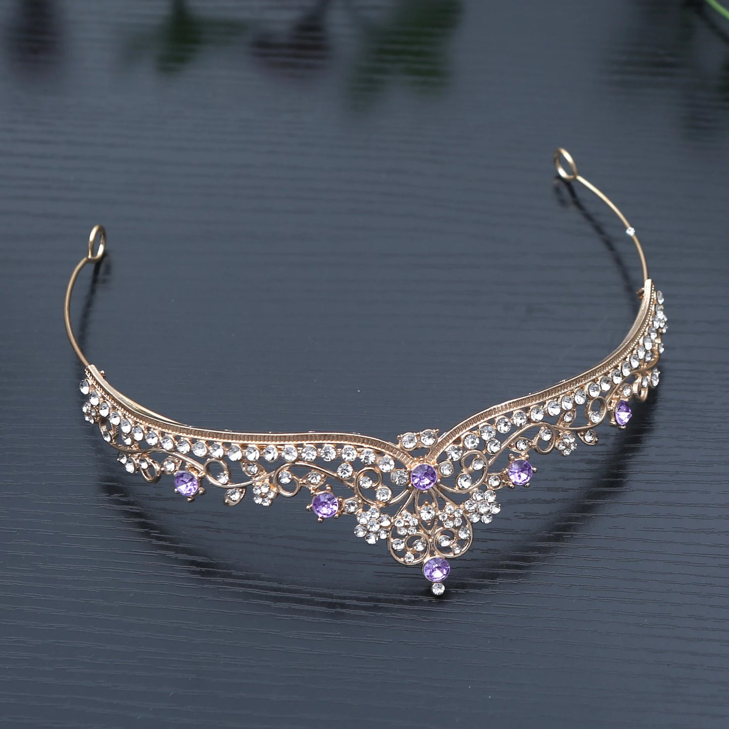 1pc Exquisite Fashion Princess Crystal Hair Crowns Headband Girls Bridal Prom Crown Wedding Party Accessiories Hair Jewelry