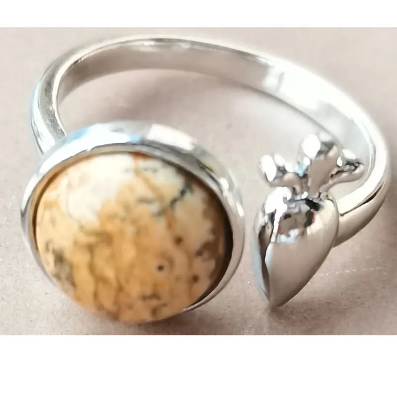 Lapis Lazuli bead Ring PWB1174