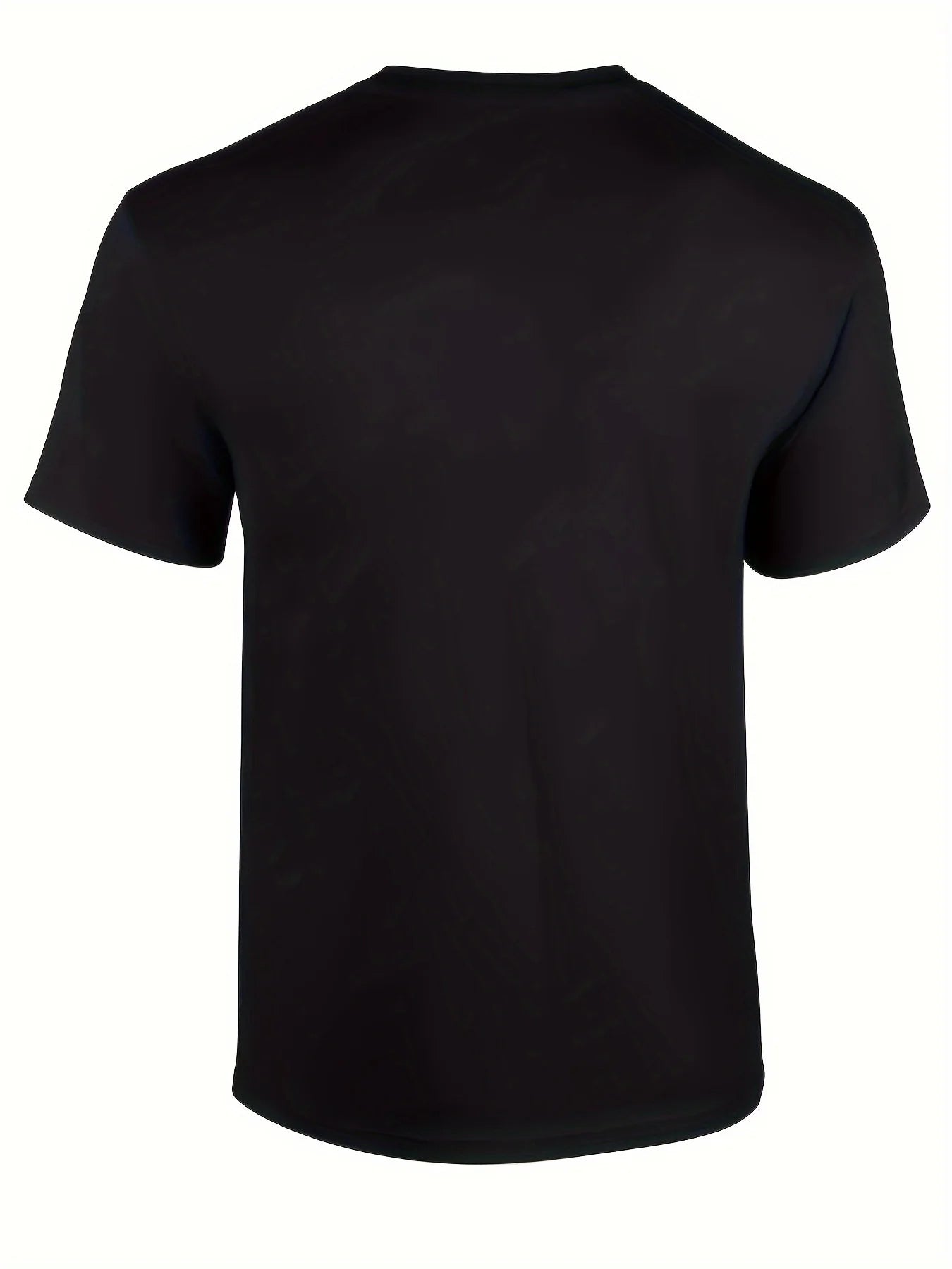 Men's Casual Cotton T-Shirt with Political Message, Round Neck, Non-Stretch Fabric - Machine Washable