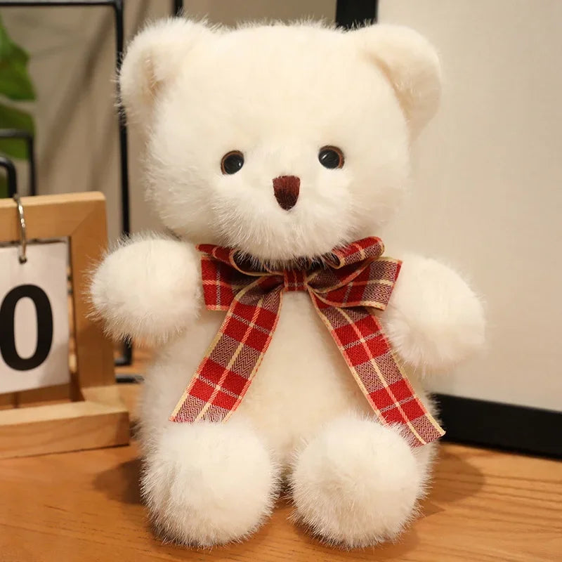 20cm Good Quality Heart Sweater Bear Plush Toys Boys Girls Lovely Cartoon Animals Stuffed Dolls  Christmas Birthday Present