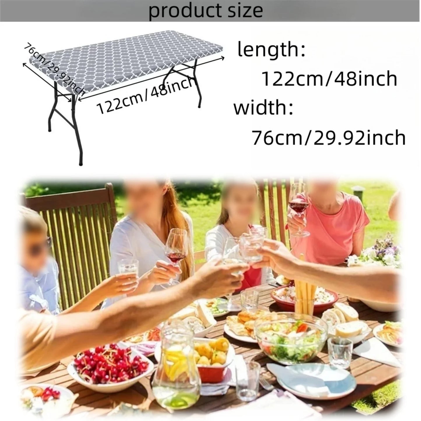 1pc 76cmx122cm Rectangle Table Cloth Plaid Wind Proof Home Living Room Nordic Coffee Placemat Washable Anti Fouli