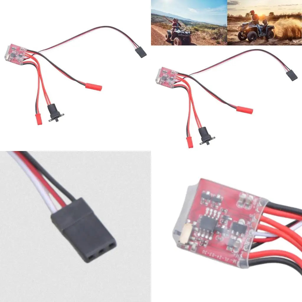 30A 4-8V Mini Brushed Electric Speed Controller RC Car Motor 1/16 1/18 1/24 ESC Brush Electronic Motor Speed Controller 601E
