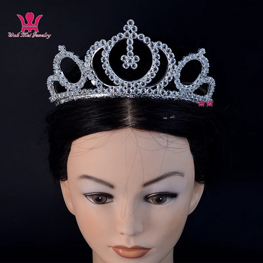 Zircon Tiara Crystal Rhinestone Crowns Bridal Wedding Hair Accessories Princess Queen Formal Party Prom Night Clup Show mo190
