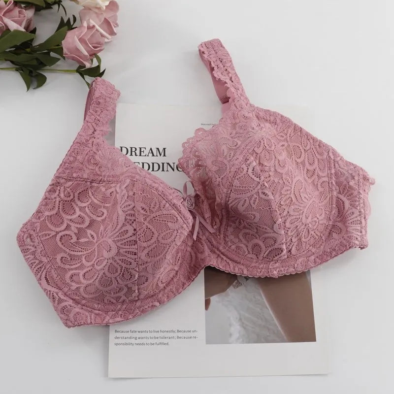 Beauwear Women Plus Size Ultra Thin Bras Embroidery Lingerie Female Unlined Floral Intimates 75F 75E 80E 85E 85DD 90DD 95E 100E