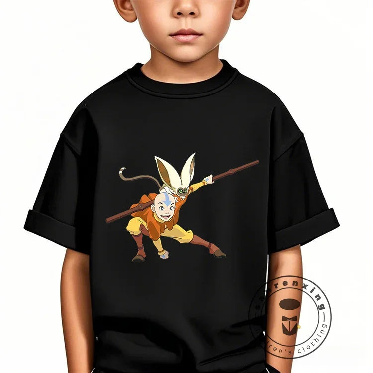 The Avatar 100% Cotton Children's -Shir T Shirt Brands 2025 Kids Spring Clothes Baby Summer Clothes Tops Girls