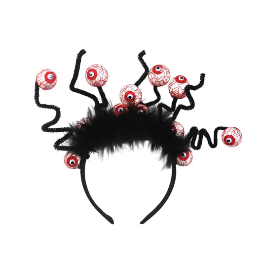 Halloween Eyeball Headband Creepy Party Hair Accessory Gothic Festival Costume Prop Spooky Hair Clip Horror Cosplay Decoration