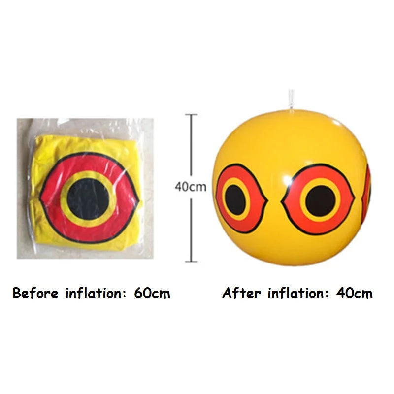 50pcs Inflatable Bird Repellent Ball Scare Eye Balloons Stops Pest Bird Problems Fast Reliable Visual Deterrent Tool