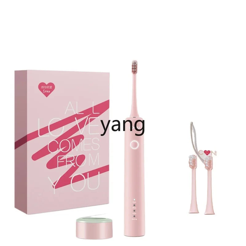 L'm'm Electric Toothbrush Rechargeable Sonic Vibration Soft Fur Couple Gift Box