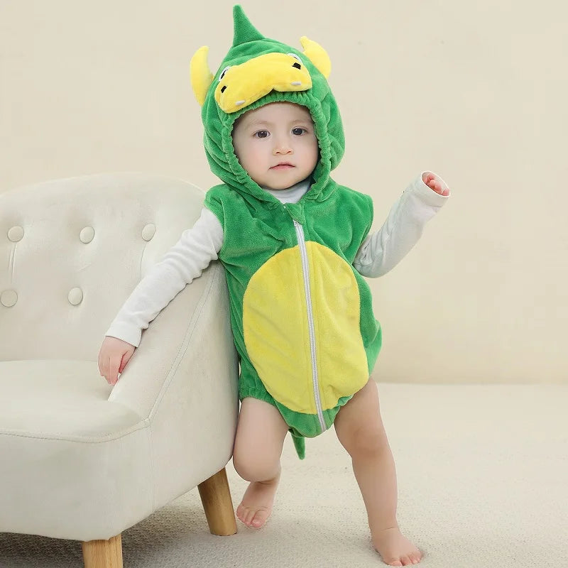 MICHLEY Carnival Baby Romper Bodysuit Sleeveless Newborn Clothes Infant Toddler Clothing Halloween Photography Prop For Boy Girl