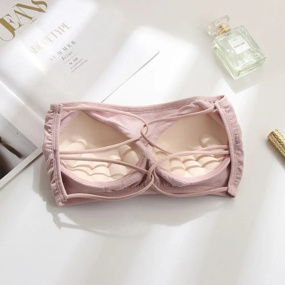 Invisible Chest Strapless Bra Fashion Cotton Sexy Tube Top Inside Dress Female Lingerie Chest Wraps Summer