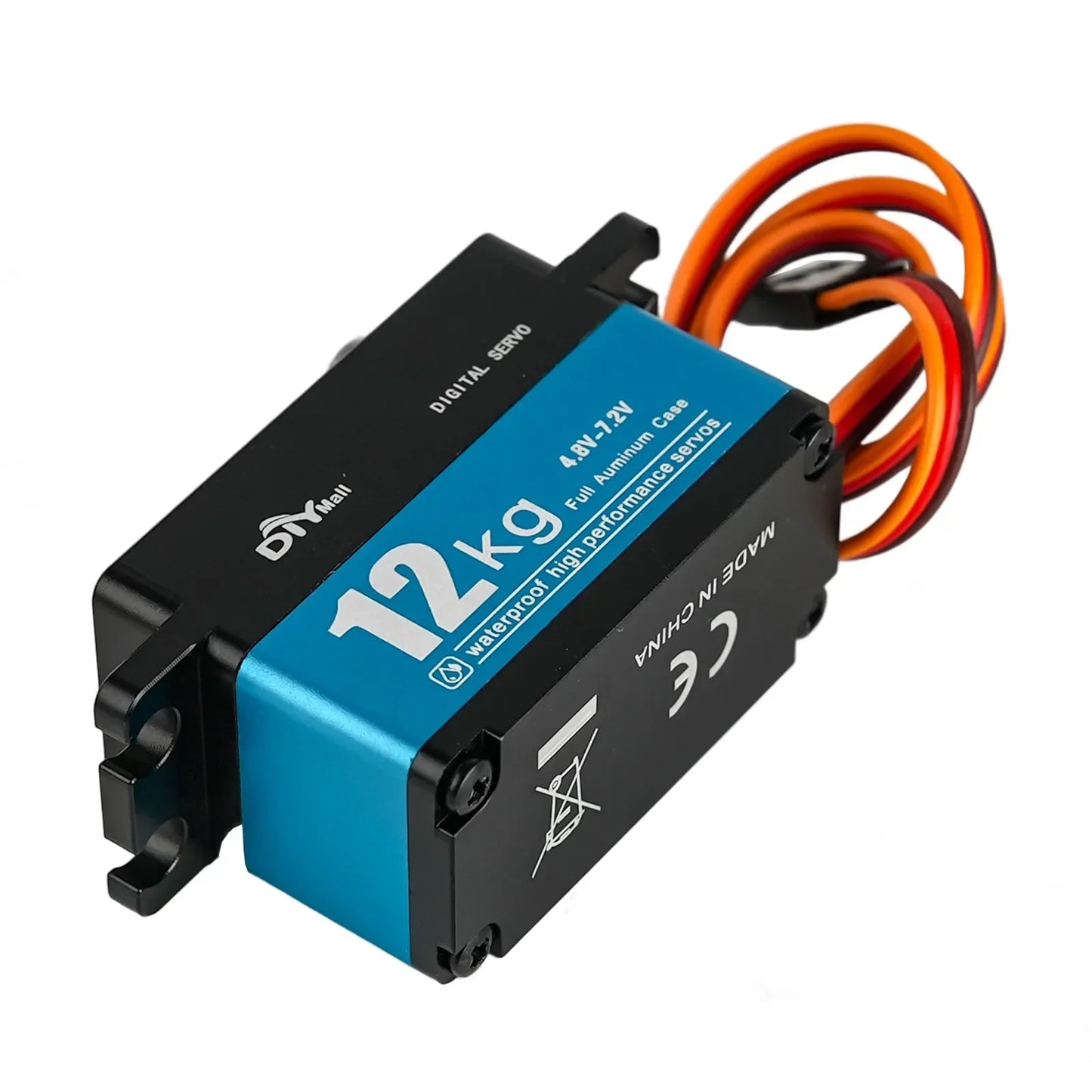 TD-9412MG Digital Servo 12KG High Torque Full Metal Carbon Brush Motor 180/270/360 Degree Short Model for 1:10 1:8 RC Car Robot