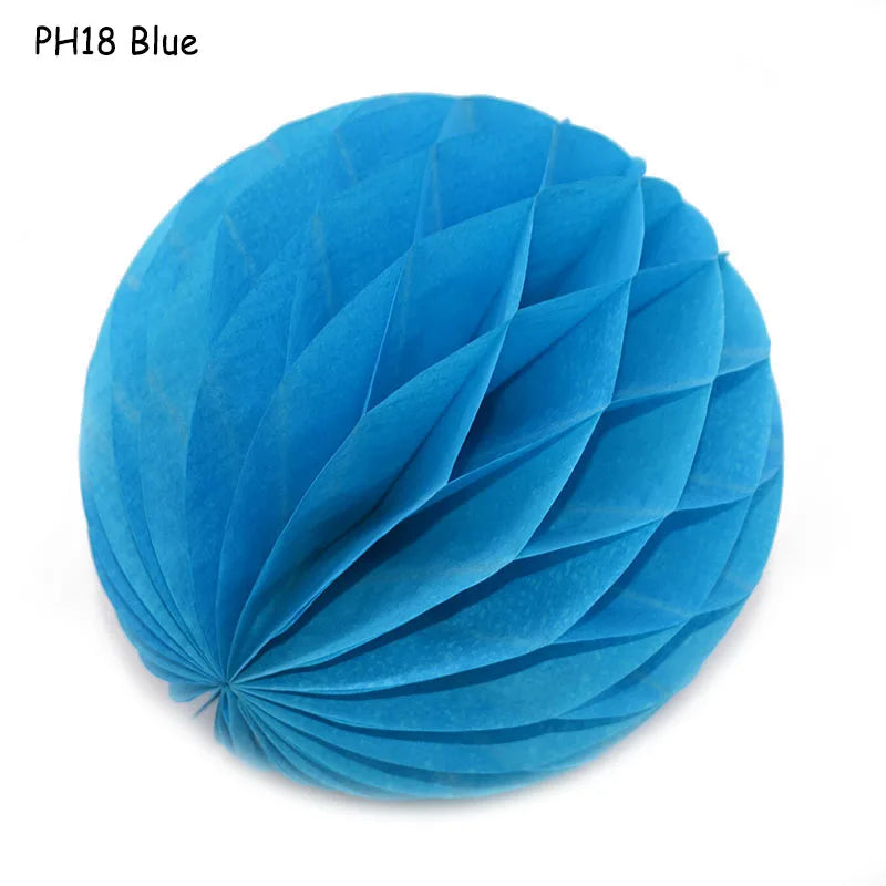 5pcs/lot 10/15cm Decorative Paper Honeycomb Ball Pastel Flower Wedding Kid Birthday Party Decoration Baby Shower Supplies8Z