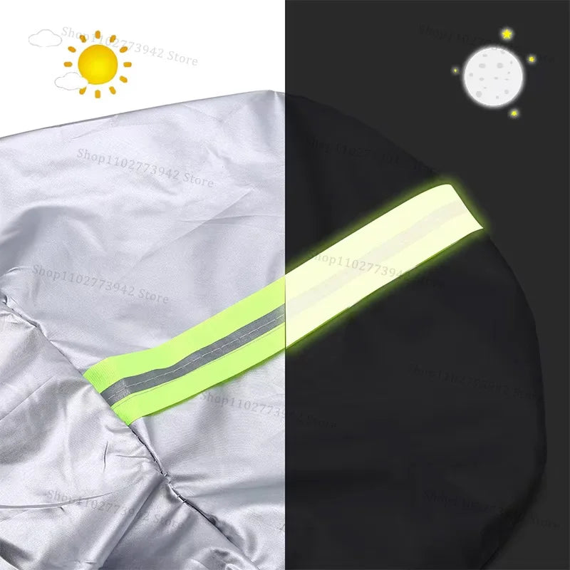 For Mercedes Benz EQA 260 Car Cover Full Covers with Reflective Strip Dustproof UV Scratch-Resistant Sunscreen Protective cover