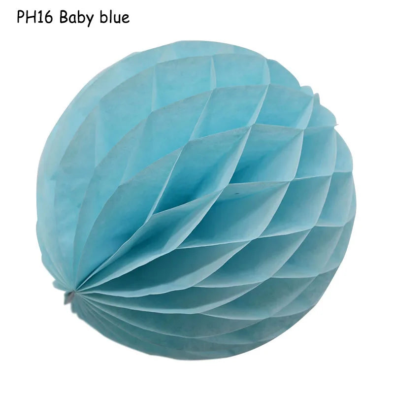 5pcs/lot 10/15cm Decorative Paper Honeycomb Ball Pastel Flower Wedding Kid Birthday Party Decoration Baby Shower Supplies8Z
