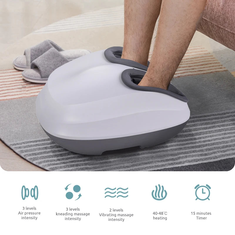 MARESE Electric Foot Massager Machine Kneading Shiatsu Air pressure Vibration Massage With Heating Therapy pain relief K827