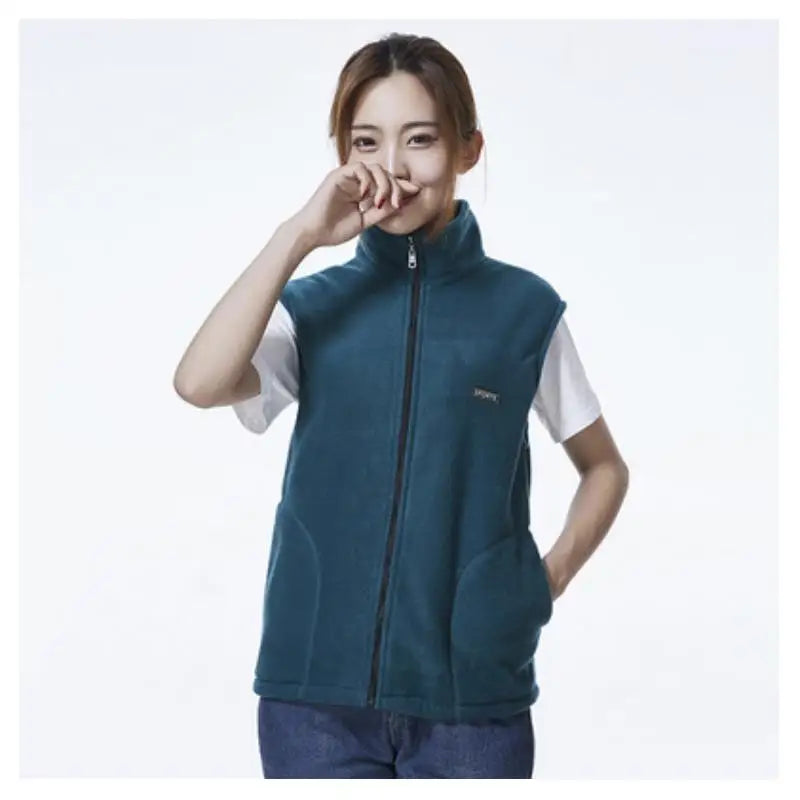 New Fleece Women Vests Autumn Korean Plus size Sleeveless Jackets Ladies Fashion Zipper Casual Waistcoat Female 442