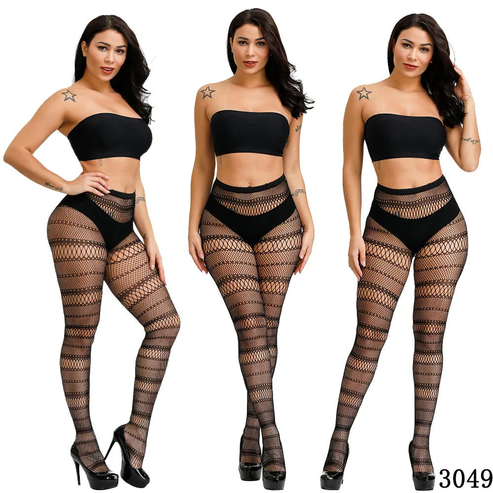 DOIAESKV plus Size Women Bodystocking Sexy Erotic Lingerie Pantyhose Large Size Body Stockings Tights Feminine Underwear