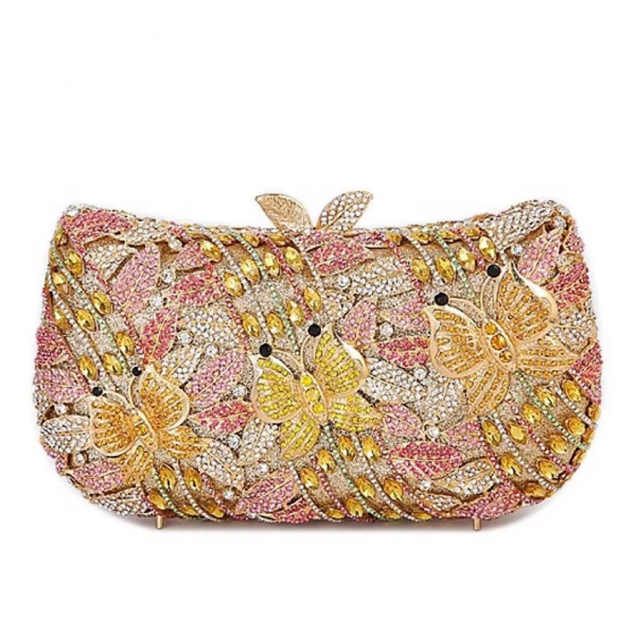 Hollow Out Women Evening Bag Gold Crystal Banquet Handbag Luxury Diamond Clutch Purse Wedding Bride Bags Elegant Dinner Bag