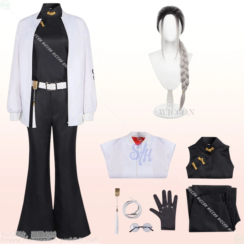 Tao Saotome Cosplay Gokurakugaiii WICCON Costume Chinese Styles Qipao Jirai Kei Girls Punk Coat Halloween Christmas Roleplay Cos