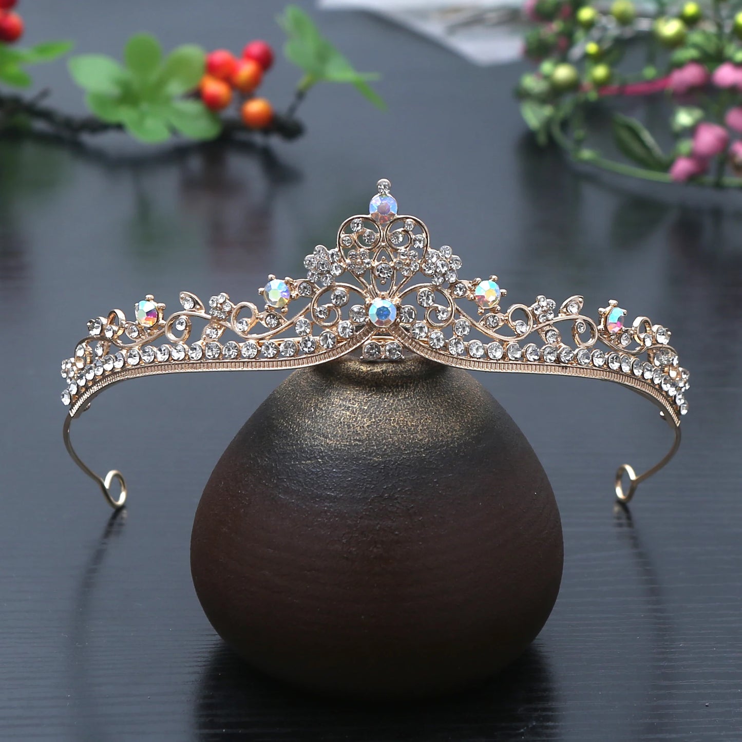 1pc Exquisite Fashion Princess Crystal Hair Crowns Headband Girls Bridal Prom Crown Wedding Party Accessiories Hair Jewelry