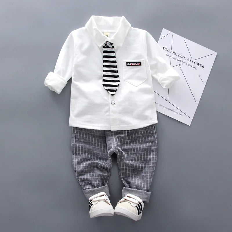 Children's set boys' baseball suit spring autumn cartoon cardigan set Korean version two-piece set infants young children 0-5Y